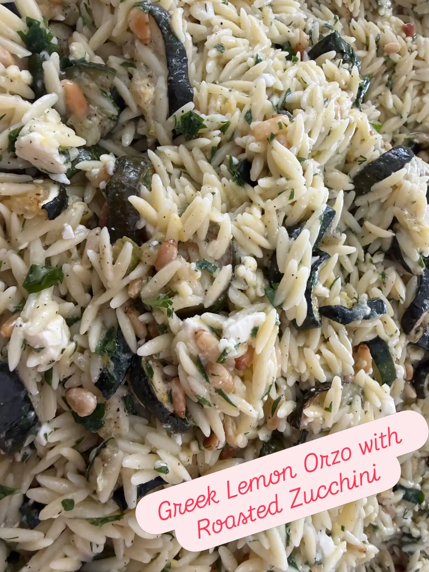 Orzo Salad w/ Vegetables (10 Portions)